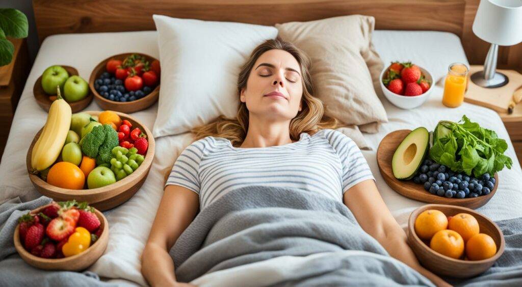 alimentação saudável e sono regular