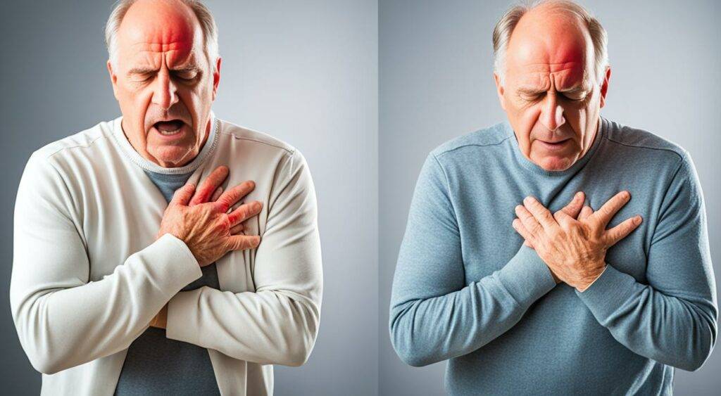 diferença entre dor no peito por ansiedade e infarto