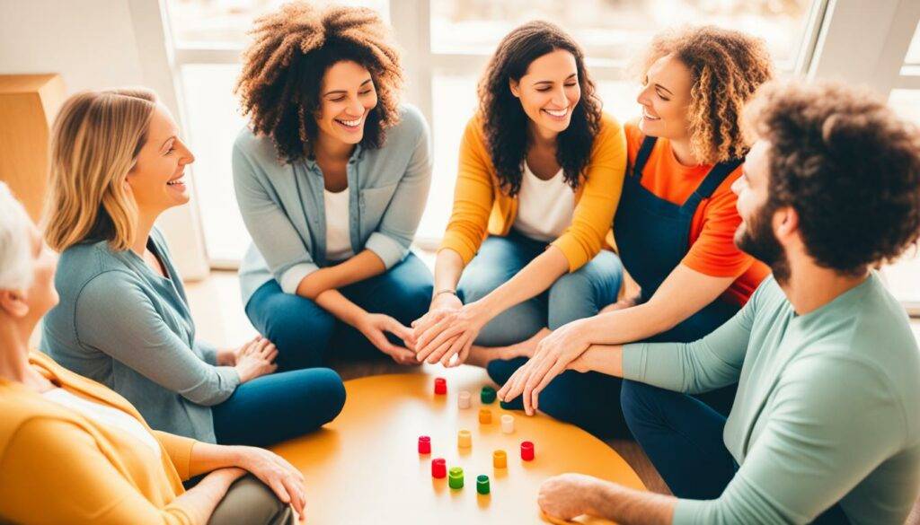 grupos de apoio e comunidades de suporte